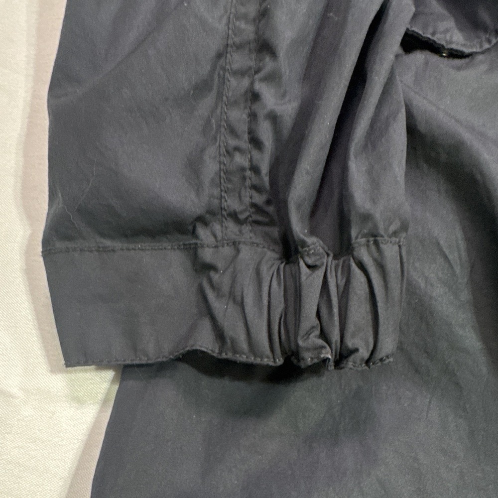 Vince Hooded Utility Field Jacket Navy 100% Cotton Full Zip Size S - Picture 4 of 11